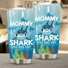 BigProStore Funny Mommy Shark Doo Doo Doo Tumbler Womens Custom Father's Day Mother's Day Gift Idea BPS337 White / 20oz Steel Tumbler