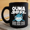 BigProStore Funny Ouma Shark Doo Doo Doo Coffee Mug Womens Custom Father's Day Mother's Day Gift Idea BPS516 Black / 11oz Coffee Mug