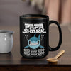 BigProStore Funny Papa Shark Doo Doo Doo Coffee Mug Mens Custom Father's Day Mother's Day Gift Idea BPS457 Black / 15oz Coffee Mug