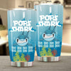 BigProStore Funny Pops Shark Doo Doo Doo Tumbler Mens Custom Father's Day Mother's Day Gift Idea BPS132 White / 20oz Steel Tumbler