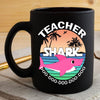 BigProStore Funny Teacher Shark Doo Doo Doo Coffee Mug Summer Beach Womens Custom Father's Day Mother's Day Gift Idea BPS532 Black / 11oz Coffee Mug