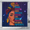 I Am Black Woman Beautiful Magic Shower Curtain Afro Girl Bathroom Accessories