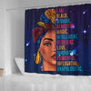 I Am Black Woman Beautiful Magic Shower Curtain Afro Girl Bathroom Accessories
