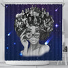Galaxy My Roots Shower Curtain Afro Girl Bathroom Accessories