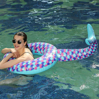 Giant Inflatable Mermaid Tail Pool and Beach Ocean Float | BigProStore