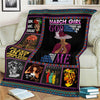 BigProStore March Girl God Designed Created Blesses Me Blanket YOUTH-S (43"x55" / 110x140cm) Blanket