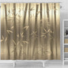 BigProStore Bamboo Bathroom Sets Fantastic Gold Look Bamboo Plant Nature Shower Curtain Ocean Bath Decor Shower Curtain / Small (165x180cm | 65x72in) Shower Curtain