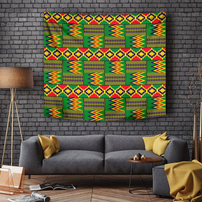 BigProStore Afrocentric Tapestry Wall Hanging Pretty Afro Girl Graphic Afro Ethnic Seamless Pattern African Modern Wall Decor Tapestry / S (51"x60" / 130x150cm) Tapestry