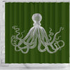BigProStore Kraken Shower Curtain Decor Green Octopus Shower Curtain Bathroom Decor Ideas Kraken Shower Curtain / Small (165x180cm | 65x72in) Kraken Shower Curtain