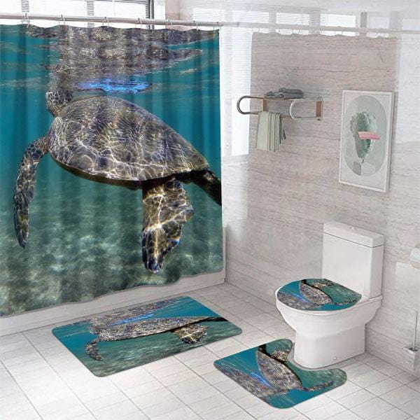 Sea Turtle Bathroom Sets Fantastic Green Sea Turtles Aloha Honu Bathro –  BigProStore