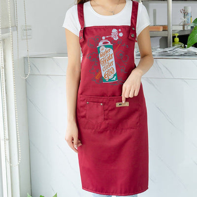 BigProStore Hairdresser Apron The Higher The Hair The Closer To God Personalized Beautician Aprons BPS8564 Red Apron