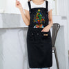 BigProStore Hairstylist Apron Hairstylist Christmas Tree Hairdressing Tools Personalized Stylist Aprons BPS9233 Black Apron