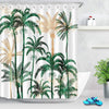 BigProStore Coconut Tree Print Shower Curtain Hawaii Coconut Palm Trees Shower Curtain Polyester Waterproof Bathroom Curtain 3 Sizes Palm Tree Shower Curtain / Small (165x180cm | 65x72in) Palm Tree Shower Curtain