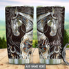 BigProStore Personalized Horse Stainless Steel Tumbler Horse Metal Custom Coffee Tumbler Gift Ideas For Horse Lovers 20 oz Horse Tumbler