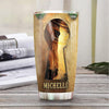 BigProStore Personalized Horse Tumbler Cup Horse Custom Tumbler Cups Horse Presents 20 oz Horse Tumbler