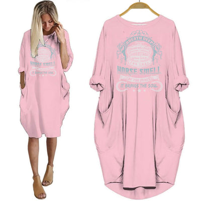 BigProStore The Love Of Horse Smell Shirt Women Dress For Her Pink / S Women Dress