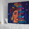 BigProStore I Am Black Woman Beautiful Magic Intelligent Resilent Melanin Woman Shower Curtain GE135 Shower Curtain