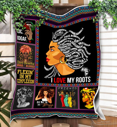 I Love My Roots Blanket