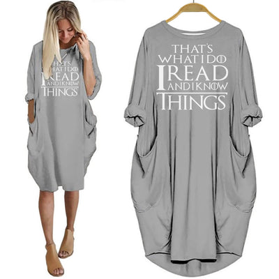 I Read And I Know Things Shirt Women Dress For Her
