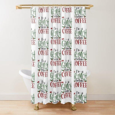 BigProStore The Grinch Shower Curtain I Am Grinch Shower Curtain Polyester Waterproof Home Bath Decor 3 Sizes Grinch Shower Curtain / Small (165x180cm | 65x72in) Grinch Shower Curtain