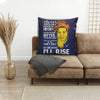 BigProStore African Print Pillows I'll Rise Black Power Quote Maya Angelou Square Throw Pillow African Decor Pillows 12" x 12" Throw Pillows
