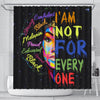 BigProStore Colorful Black Woman African American Shower Curtain I'm Not For Everyone Melanin Poppin Bathroom Decor Accessories BPS789 Shower Curtain