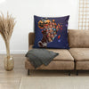 BigProStore Afrocentric Throw Pillows I'm Proud Of My African Roots Square Throw Pillow African Themed Throw Pillows 12" x 12" Throw Pillows