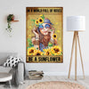 BigProStore Custom Canvas Prints In A World Full Of Roses Be A Sunflower Ready To Hang Canvas Wall Art Canvas / 12" x 18" Canvas
