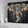 BigProStore Elephant Shower Curtain Indian Elephant Mandala Abstract Art Bathroom Sets Shower Curtain