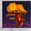 BigProStore Inspired Afro Girl Mother Land Rise Shower Curtains African American African Bathroom Accessories BPS029 Shower Curtain
