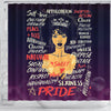 BigProStore Inspired Afro Girl Pride Shower Curtains African American Afro Bathroom Decor BPS030 Shower Curtain