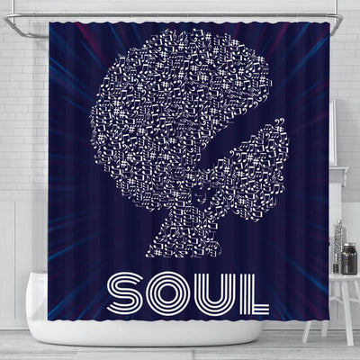 BigProStore Inspired Afro Woman Soul Black History Shower Curtains African Style Designs BPS045 Small (165x180cm | 65x72in) Shower Curtain