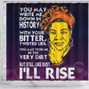 BigProStore Inspired But Still Like Dust I'll Rise Afro American Shower Curtains Afrocentric Bathroom Accessories BPS106 Shower Curtain