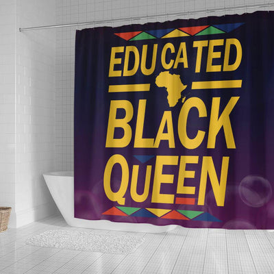 BigProStore Inspired Educated Black Queen Afro Woman Black African American Shower Curtains African Style Designs BPS113 Small (165x180cm | 65x72in) Shower Curtain