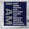 BigProStore Inspired I Am Black Beautiful Magic Intelligent Woman African American Art Shower Curtains Afrocentric Bathroom Accessories BPS129 Small (165x180cm | 65x72in) Shower Curtain