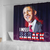 BigProStore Inspired I Miss Brack Obama African American Print Shower Curtains Afro Bathroom Accessories BPS140 Small (165x180cm | 65x72in) Shower Curtain
