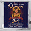 BigProStore Inspired I'm A Strong Melanin Queen Born In July Black History Shower Curtains Afrocentric Style Designs BPS127 Small (165x180cm | 65x72in) Shower Curtain