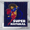 BigProStore Inspired Super Natural Afro Girl African American Themed Shower Curtains Afrocentric Style Designs BPS215 Small (165x180cm | 65x72in) Shower Curtain