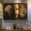 BigProStore Christ Jesus Wall Art Painting Jesus, The Lamb And The Lion Premium Canvas Christmas Presents Canvas Picture 4 Sizes Jesus And The Lion Canvas / 12" x 18" Jesus And The Lion Canvas