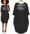 BigProStore Melanin Dresses Juneteenth Celebrates Freedom Black African American History Cute Afro American Girl Long Sleeve Pocket Dress African Dresses Styles Black / S (4-6 US)(8 UK) Women Dress