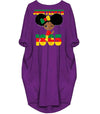 BigProStore African Dresses Juneteenth Celebrating 1865 Black Girl Kids Beautiful Black Girl Long Sleeve Pocket Dress Afrocentric Dress Styles Purple / S (4-6 US)(8 UK) Women Dress