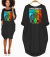 BigProStore Afrocentric Dress Juneteenth Queen Afro Melanin Black Girl Magic Beautiful Black Afro Lady Long Sleeve Pocket Dress African Clothing Styles Black / S (4-6 US)(8 UK) Women Dress