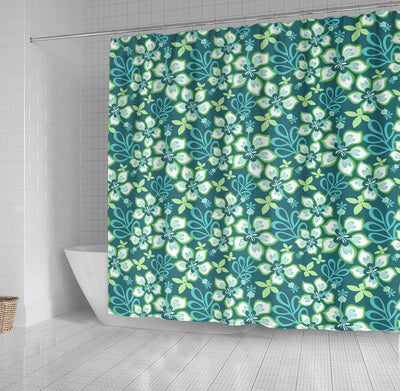 BigProStore Shower Curtain Decor Jungle Surf Teal Combo Shower Curtain Bathroom Decor Ideas Hawaii Shower Curtain