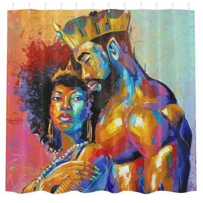 BigProStore King And Queen Shower Curtain GE736 Shower Curtain