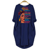 BigProStore March Woman I Have 3 Sides and I Live My Best Life Dress for Afro Women Navy Blue / S (4-6 US)(8 UK) Women Dress