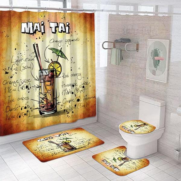Bathroom Accessories Set Mai Tai Brown Small Bathroom Decor Ideas –  BigProStore
