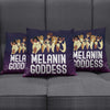 BigProStore African American Throw Pillows Melanin Goddess Afro Girls Square Throw Pillow Afrocentric Decorative Pillows Throw Pillows