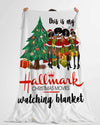 BigProStore Melanin Art Blanket Black Women Hallmark Christmas Movies Watching Fleece Blanket Blanket / YOUTH-S (43"x55" / 110x140cm) Blanket
