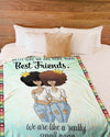 BigProStore Melanin Art Print Blanket I Am Pretty Sure We Are More Than Best Friends. We Are Like A Really Small Gang Fleece Blanket Blanket