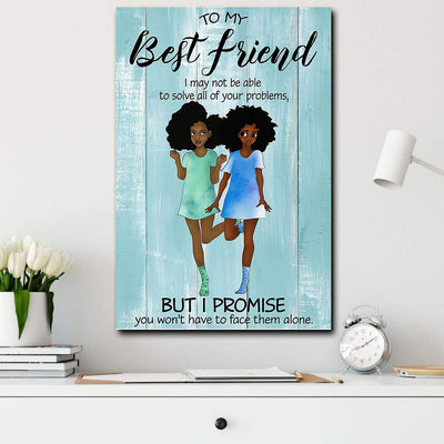 BigProStore Melanin Art Print Poster Melanin Girls I Am Your True Friend African Inspired Living Room Poster